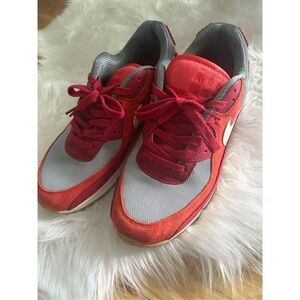 Nike Air Max 90 PRM Shoes Gym Red Smoke Grey Gum DH4621-600 Men's Size 11